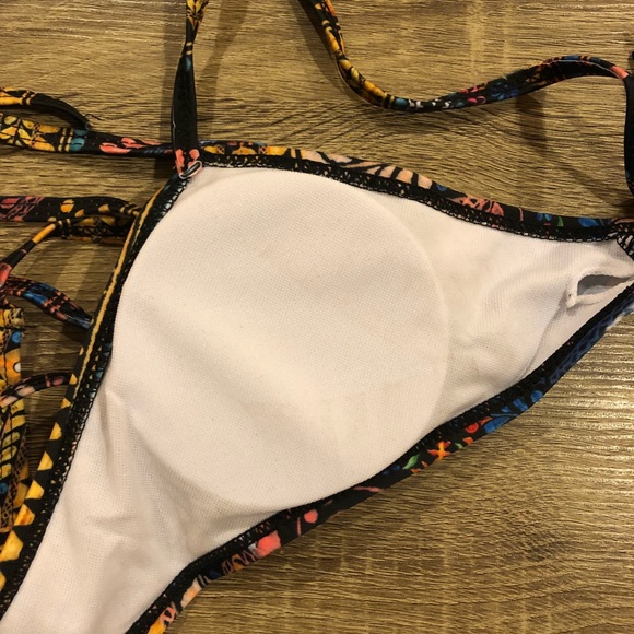 1 LEFT❗️🎉2X Host Pick🎉 Multi Print Halter Bikini - Picture 5 of 6